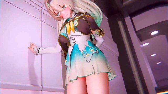 Petite Blonde Gets Fucked By lside for Ecchi Anime Orgasm