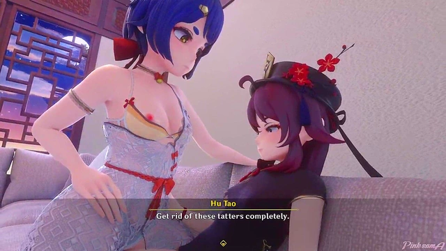 Clothed Jessie Gets Anal Pleasure incowgirl Position for Hot Anime Fun