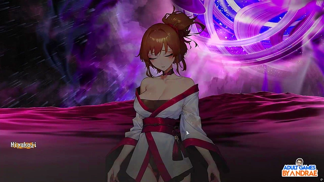 Horny Jessie Fucks Clothed in Andy's Room for Hot Hentai Action