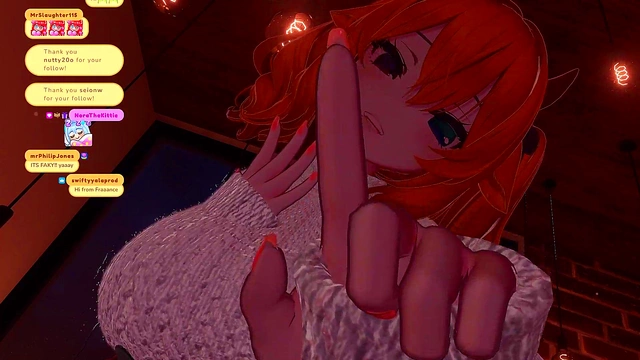 Horny Twin-Tailed Anime Chick Rides My Dick for Juicy Milkshake Finish