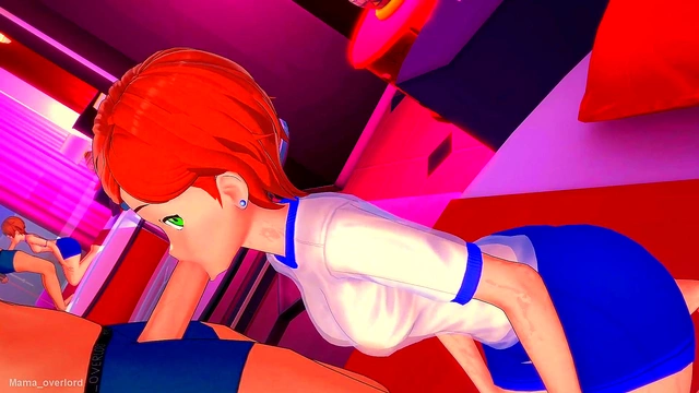 Big-Titted Phallia Satisfies You With Mouth & Pussy for Hot Anime Orgasm