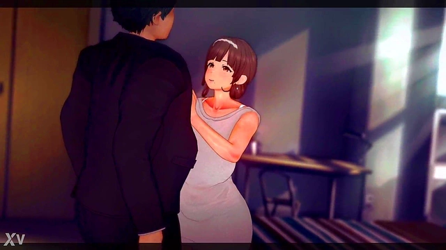 Caught By My GF's Sex Ed Teacher for His Huge Boner - Busty Anime Adventure!