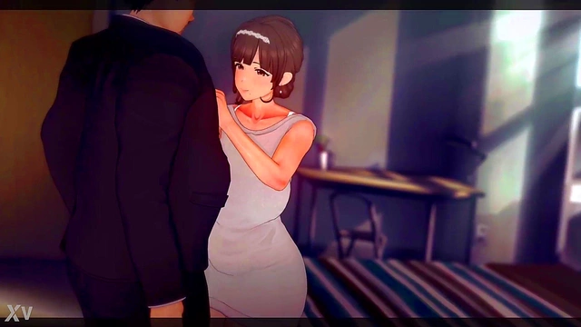 Caught By My GF's Sex Ed Teacher for His Huge Boner - Busty Anime Adventure!