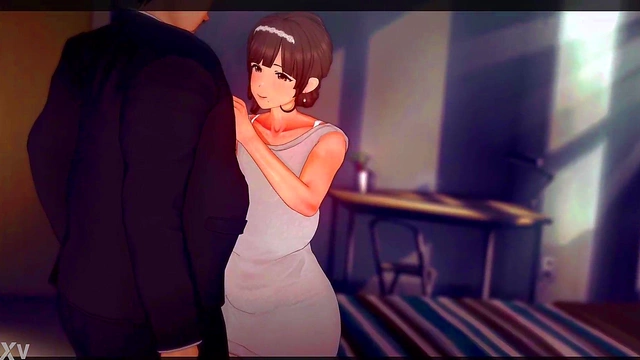 Caught By My GF's Sex Ed Teacher for His Huge Boner - Busty Anime Adventure!