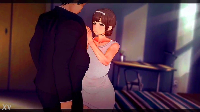 Caught By My GF's Sex Ed Teacher for His Huge Boner - Busty Anime Adventure!