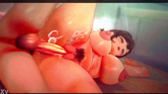 Blue-Haired Beach Babe Gets Hard Missionary Fuck in Hot Anime Koikatsu Action!