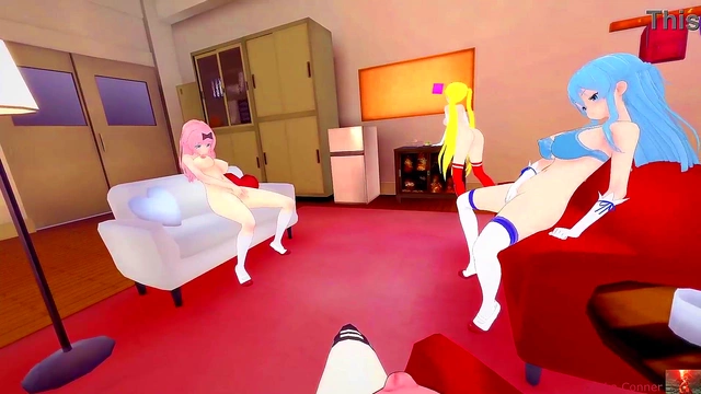 Welcoming Lucie's Big Boobs in Hot Hentai Action