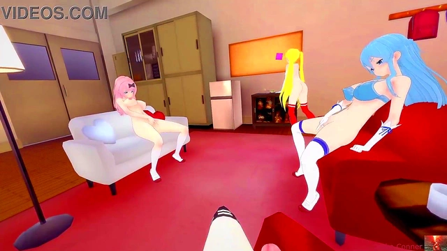 Welcoming Lucie's Big Boobs in Hot Hentai Action