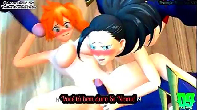 Ghost & Maid Double Blowjob Harem Contest in Anime RPG Fantasy World