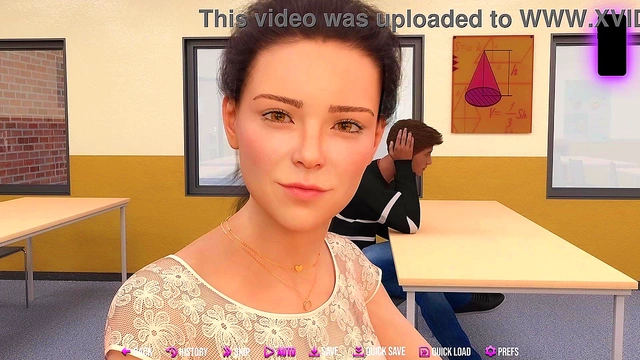 Sexy Ms Denver's Anime Solo Show With Stockings & See Through Bra