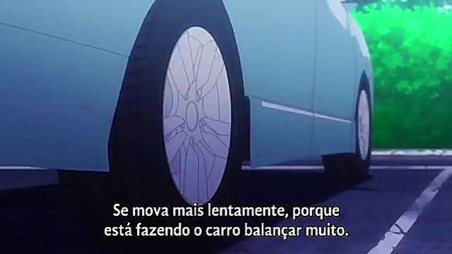 Pink-Haired Anime Babe With Petite Tits Sucks Dick On Stage & Cums Hardly