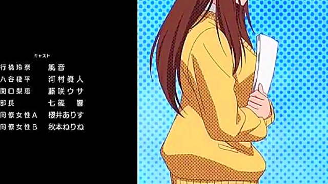 Pink-Haired Anime Babe With Petite Tits Sucks Dick On Stage & Cums Hardly