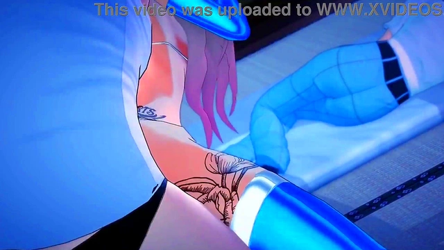 Horny Morrigan's Explicit 3D Anime Dance Before Hardcore Blowjob Orgasm