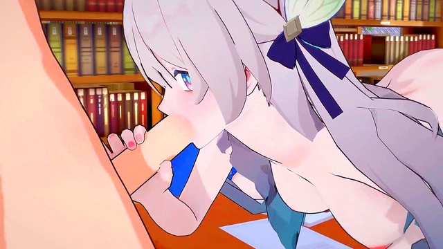 Big-Breasted Anime Babe Sucks And Fucks Until Cuming Hard