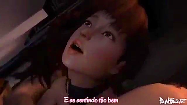 Musoumaru Pounds Busty Demon Shinobi Manari for Hardcore Ecchi 3D Anime Action!