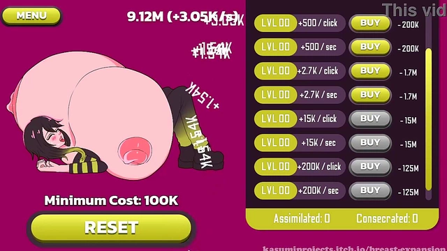 Blonde Anime FemDom Boss Orders Jerk Off With Wet Pussy Masturbation