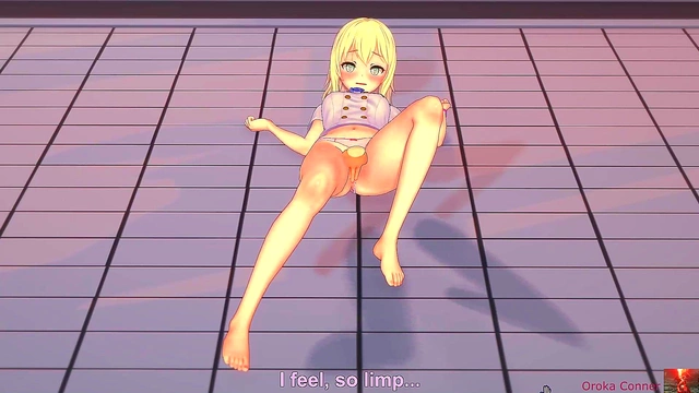 Blonde Cartoony Babe Gives Epic Blowjob & Titfuck Before Cum On Boobs Festivities