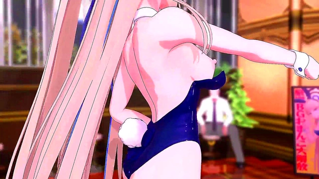 New 3D Anime Babe With Giant Tits Gets Her Big Boobs Fucked Hard By Stud