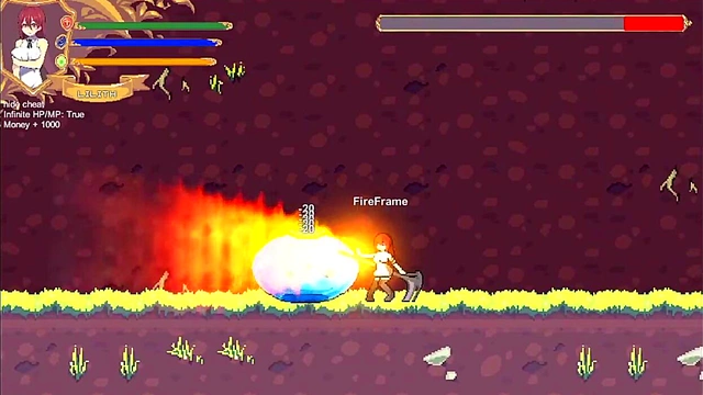 Adorable Anime Babe Shows Off Big Boobs While Squatting Seductively