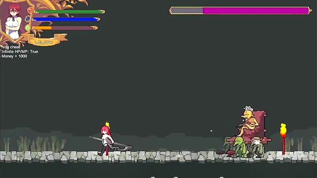 Adorable Anime Babe Shows Off Big Boobs While Squatting Seductively