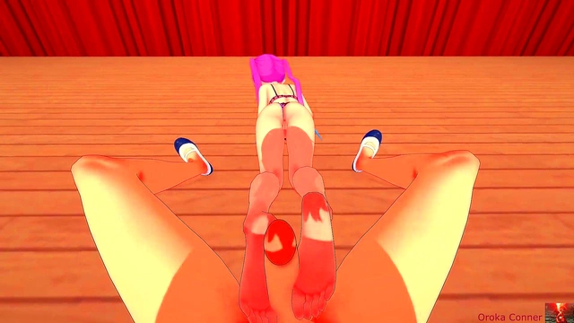 Sexy Booty Babe Faces Off for Hot Anime Compilation Music Video Action!