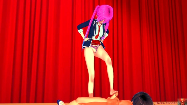 Sexy Booty Babe Faces Off for Hot Anime Compilation Music Video Action!