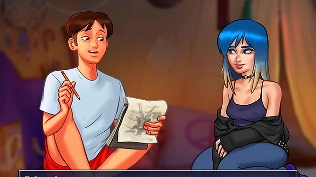 Blonde Azur Lane Janus Dances Seductively In Transparent Outfit