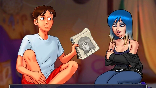 Blonde Azur Lane Janus Dances Seductively In Transparent Outfit