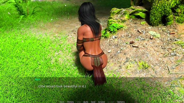 Cheating Curvy Babe Gets Facial in Anime Threesome Cuck Game Action