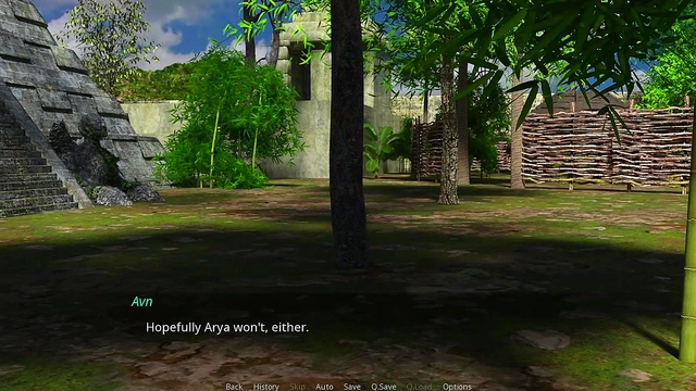 Cheating Curvy Babe Gets Facial in Anime Threesome Cuck Game Action