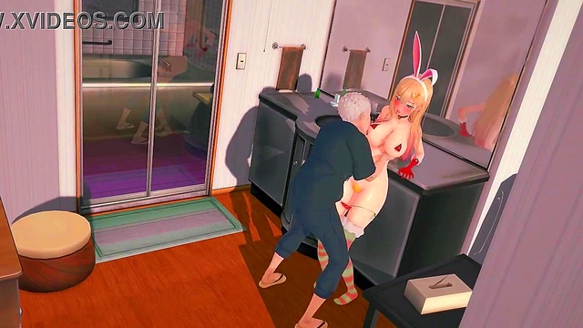 Horny Tori Sucks Dick Then Gets Plowed Hard for Game-Themed 3D Hentia Orgasm