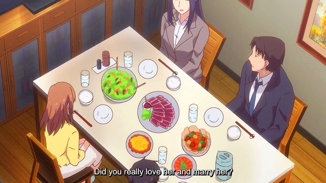 Busty Anime Babe Gets Her Pussy Stuffed by Perverted Elder for Naughty New Year Fun