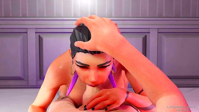 Anime Cutie Gives Blowjob & Takes Big Load In VR Porn Game Session