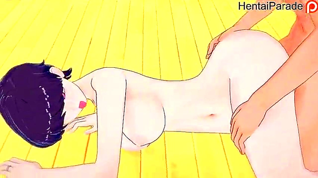 Christmas Ecstasy Akeno & Rias Seduce Devil in Hot 3way Orgy Fantasia