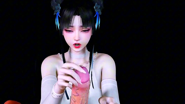 Busty Samui Gets Anime Cocksucked Hard for Epic Cumshot Fantasies