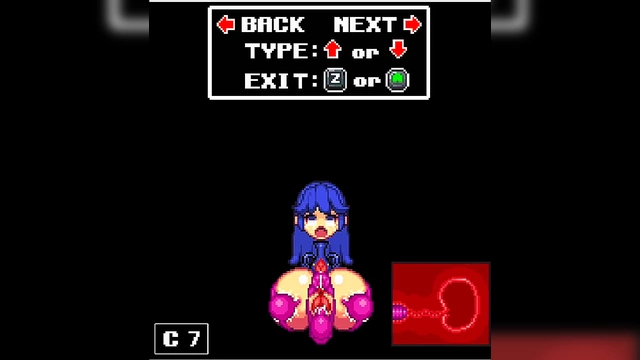 Anime Waifu Flexes Ass Under Skirt While Playing With Anal Dildo Solo