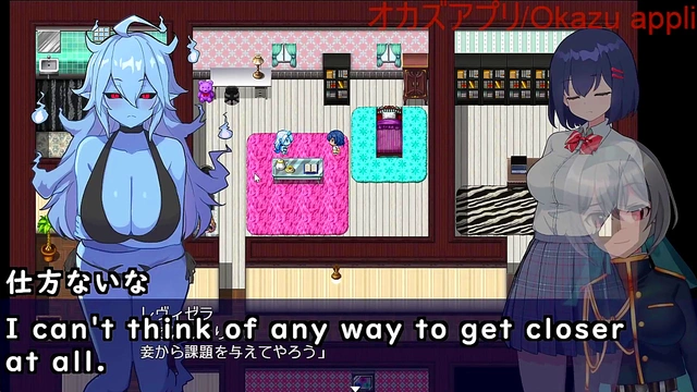 Blonde Anime Babe Gets Fucked By Redhead's Giant Dick In The Library