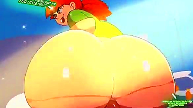 Succubus Redhead Gets Fucked While Giving Handjob for Cumshot Delight