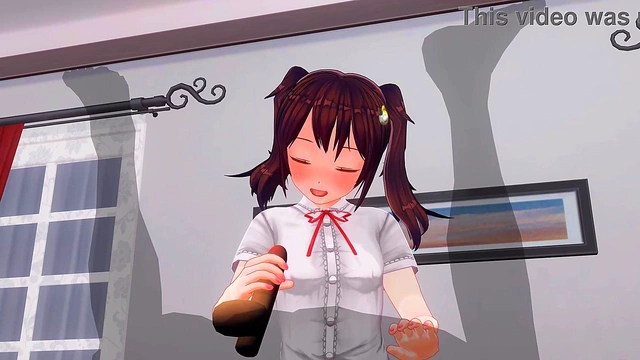 Redhead Futanari Sucks Dick Then Gets Fucked Doggy Style by Big-Tit Succubus Teacher