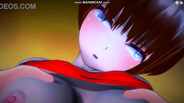 Green-Haired Fubuki Gets Pounded Hard By Big-Dicked Milf Daddy For Real Orgasm Squirt