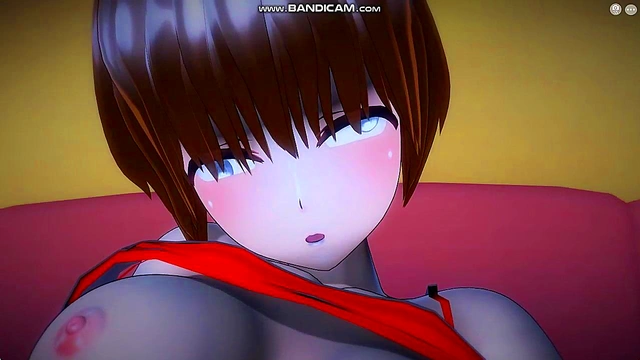 Green-Haired Fubuki Gets Pounded Hard By Big-Dicked Milf Daddy For Real Orgasm Squirt