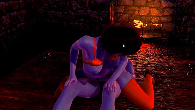 Warrior Kirsten Gets Hardcore Anime Action With Her Handsome Beast Partner