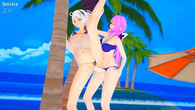 Cute Yoru Gives Standing Doggystyle Blowjob for Mind-blowing From-Behind Action