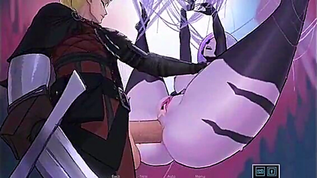 Lara Croft Gets Hardcore Blowjob & Handjob From Futanari In Intense 3D Simulators Session