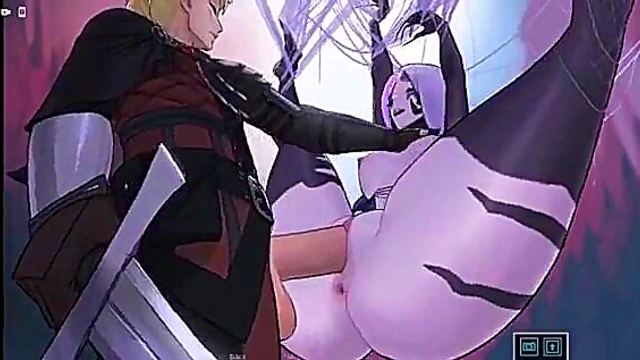 Lara Croft Gets Hardcore Blowjob & Handjob From Futanari In Intense 3D Simulators Session