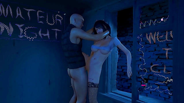 Horny Maid Servant Gives Doggy Style Blowjob Cums All Over Her Boobs