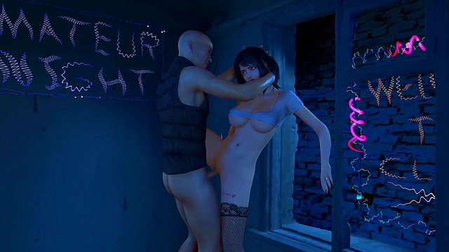 Horny Maid Servant Gives Doggy Style Blowjob Cums All Over Her Boobs