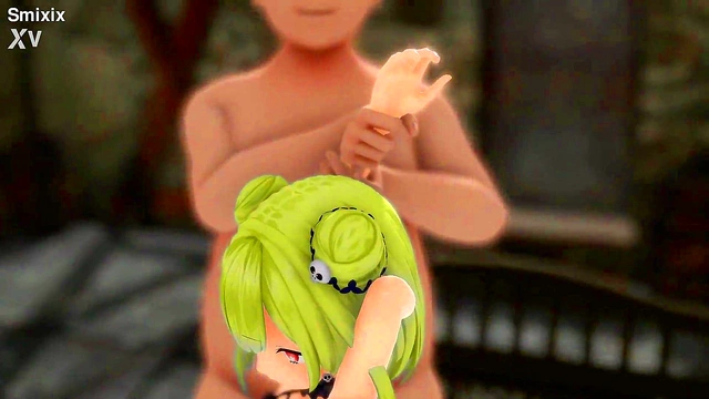 Blonde Futanari Lesbians Enjoy Hardcore Outdoor Sex in Anime Fantasy Setting for Pleasure