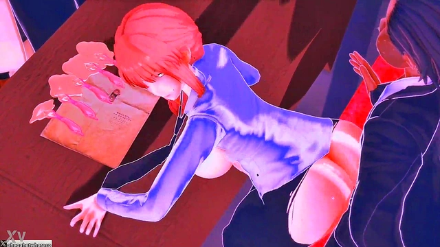 Starfire Sucks Raven's Big Dick for Facial Cumshot in Anime Sex Adventure Fantasy