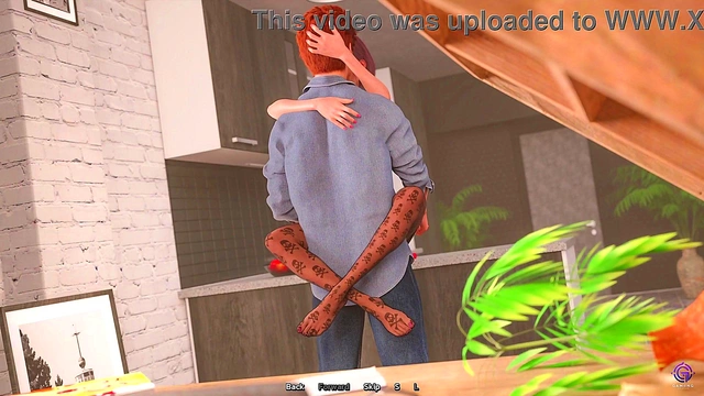 Passionate Love Scenes From Anime Romance Visual Novel Featuring Intense Couples Moments